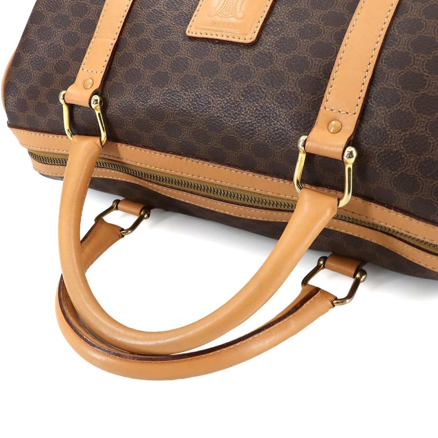 CELINE（セリーヌ） マカダム ボストン ハンド バッグ PVC レザー