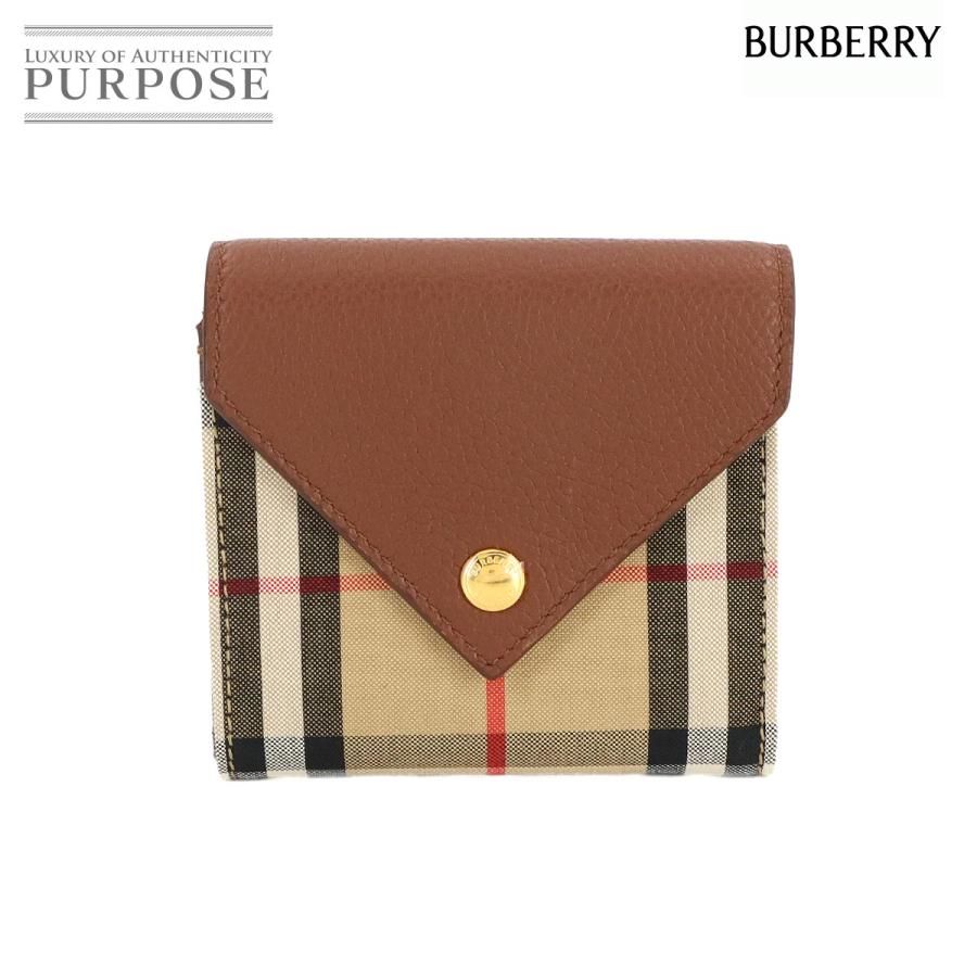 BURBERRY 未使用 展示品 バーバリー ノバチェック 三つ折り 財布