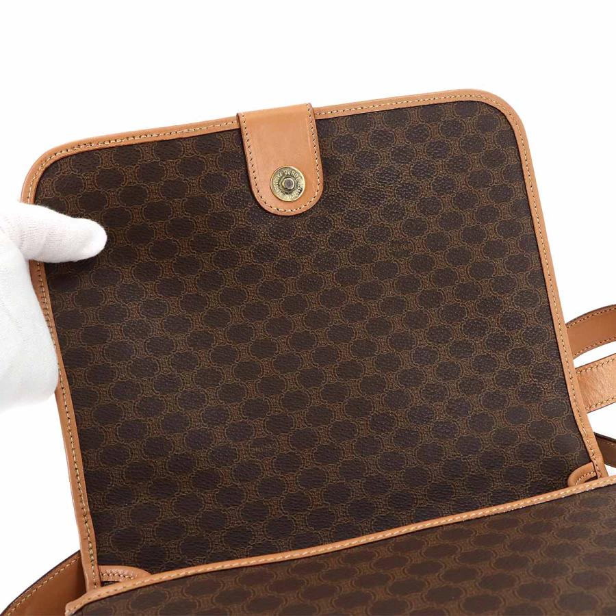 CELINE 新品同様 セリーヌ マカダム ショルダー バッグ PVC