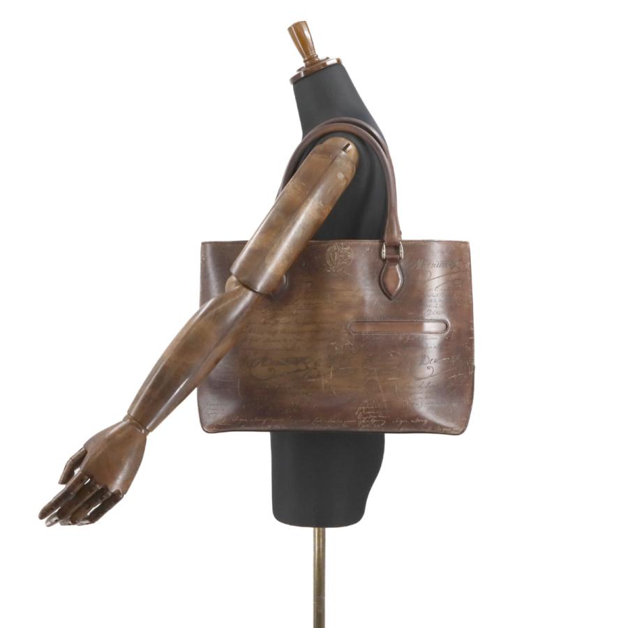 Berluti ベルルッティ トゥジュール カリグラフィ スクリット レザー ベルルッティカリグラフィ トゥジュール スクリット ブラウン