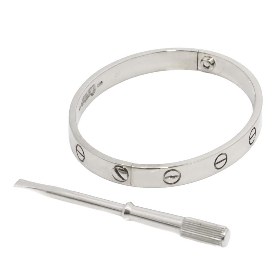 カルティエ ラブブレスレット 750WG K18 ホワイトゴールド　#16 カルティエ ラブブレスレット 750WG K18 ホワイトゴールド#16