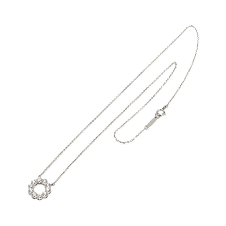 TIFFANY&Coダイヤモンド付きネックレス 約40cm TIFFANY&Co.（ティファニー） ジャズ サークル ネックレス ダイヤ 40cm