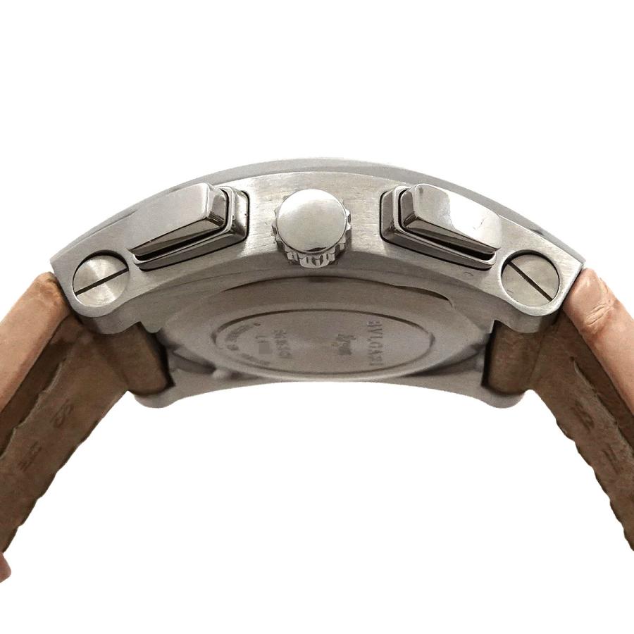 ブルガリ BVLGARI エルゴン クロノグラフ EG35SCH レディース 腕時計 21P ダイヤ デイト ピンクシェル 自動巻き Ergon 90288627 90290742 BVLGARI（ブルガリ） エルゴン クロノグラフ EG35SCH レディース