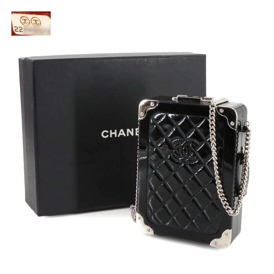 シャネル CHANEL イブニング イン ザ エア トロリー 2way クラッチ チェーン ショルダー バッグ プラスチック ブラック VLP 90270906 CHANEL - シャネル CHANEL イブニング イン ザ エア トロリー 2way