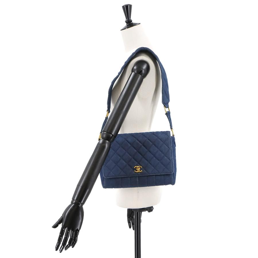 CHANEL（シャネル） マトラッセ ショルダー バッグ デニム ブルー