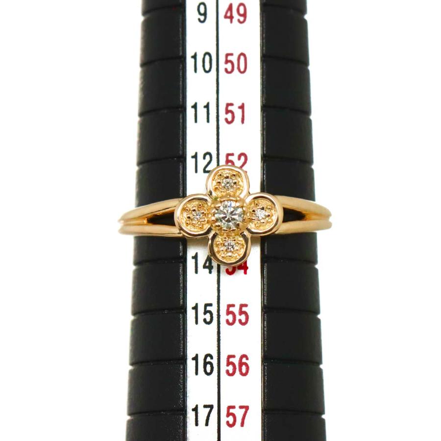 フェスタリア festaria 13号 リング ダイヤ 0.06ct ルビー K10 PG