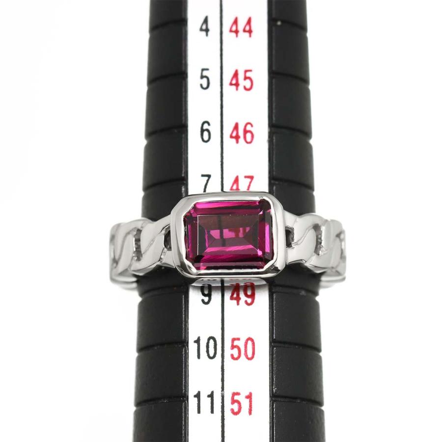 CHANEL シャネル プルミエール 7.5号 リング ガーネット K18 WG  