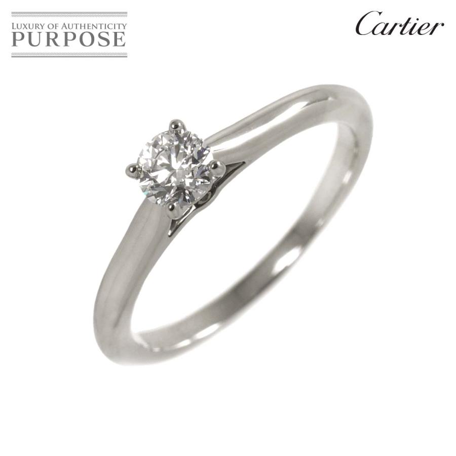 Cartier カルティエ ソリテール ダイヤ 0.36ct D/VS1/3EX #55