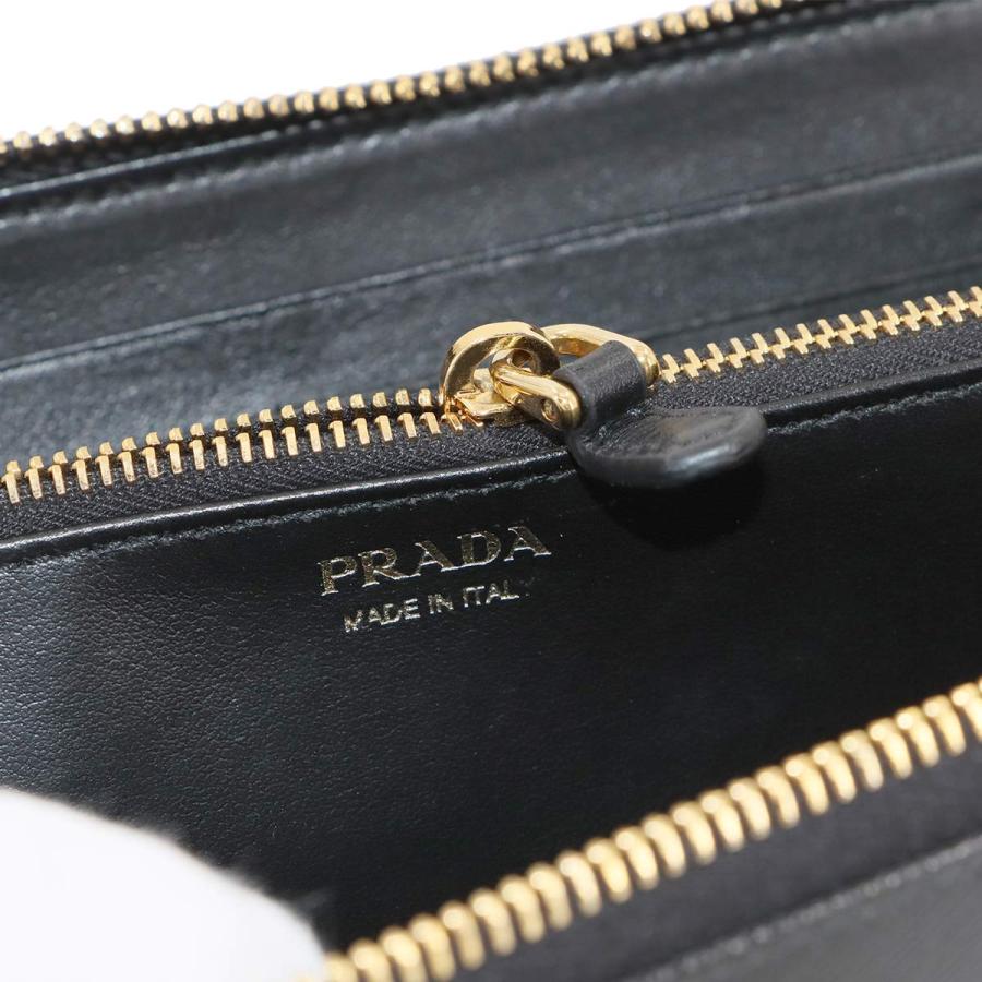 PRADA（プラダ） 新品同様 ラウンドファスナー 長財布 サフィアーノ
