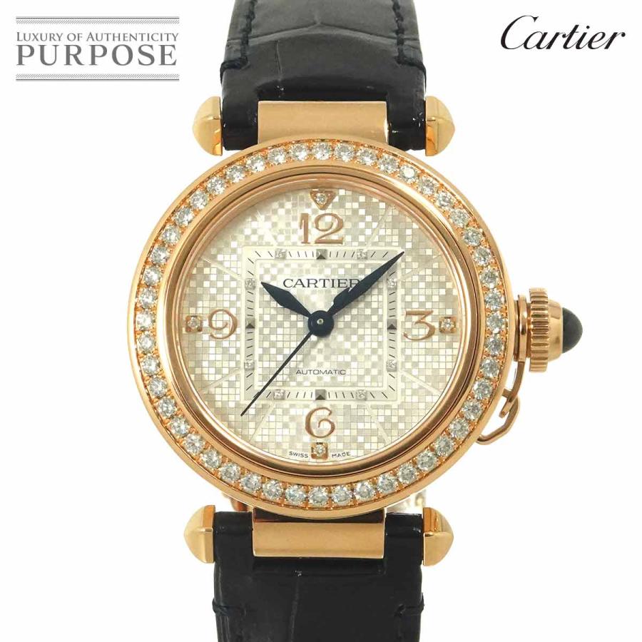 カルティエ Cartier パシャ WJPA0027 レディース 腕時計 ダイヤ ベゼル シルバー K18PG 自動巻き ウォッチ Pasha 90291800 Cartier（カルティエ） パシャ WJPA0027 レディース 腕時計 ダイヤ