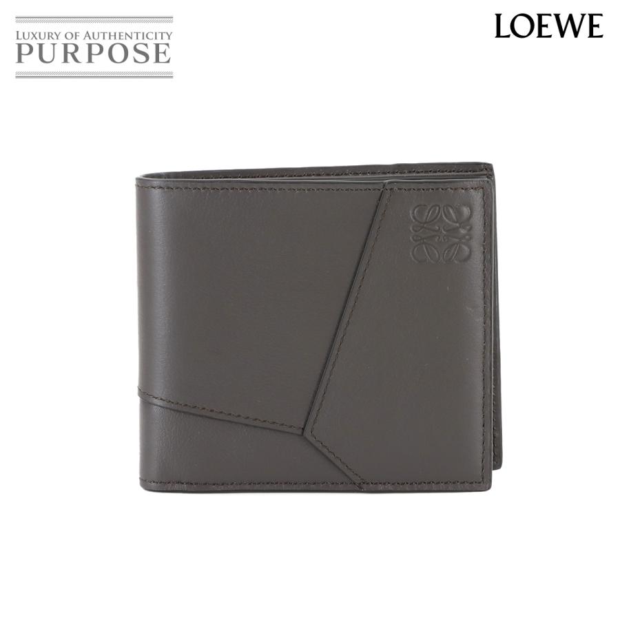 LOEWE 未使用 展示品 ロエベ パズル バイフォールド コインウォレット  