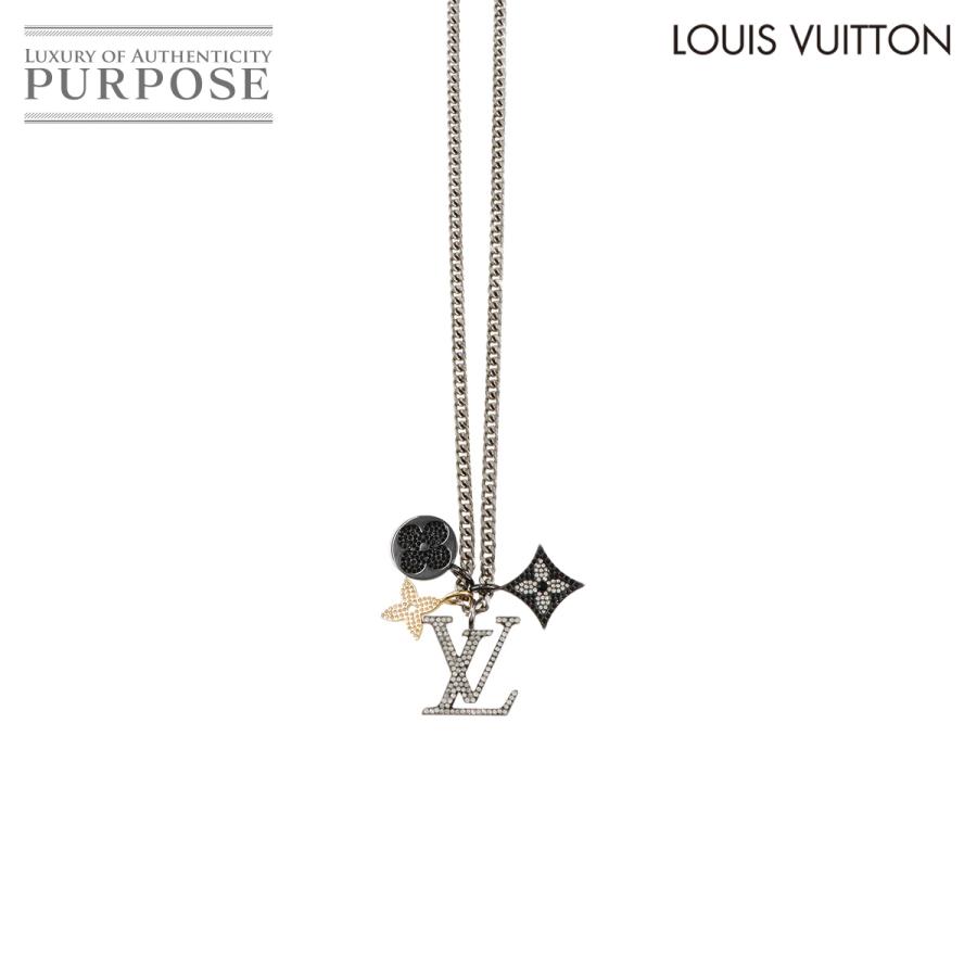 極美品　ルイヴィトン　ネックレス　インスティンクト　シルバー　ラインストーン LOUIS VUITTON 新品同様 ルイ ヴィトン LV インスティンクト
