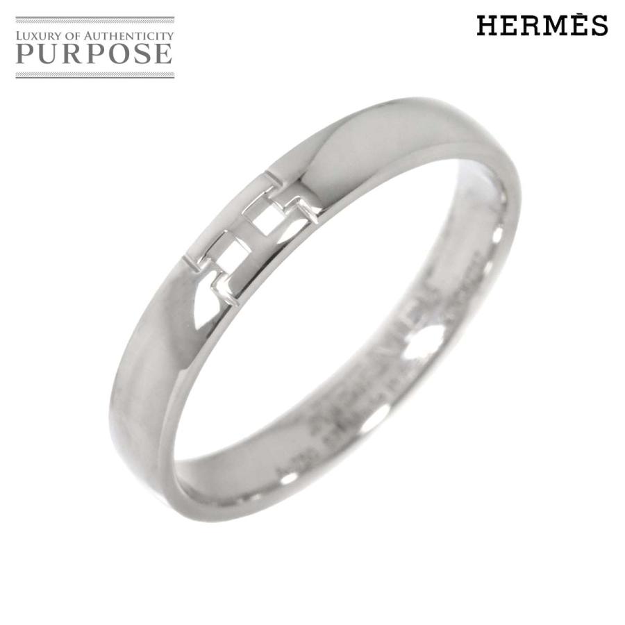 HERMES エルメス エヴァー ヘラクレス #57 リング K18 WG ホワイト 