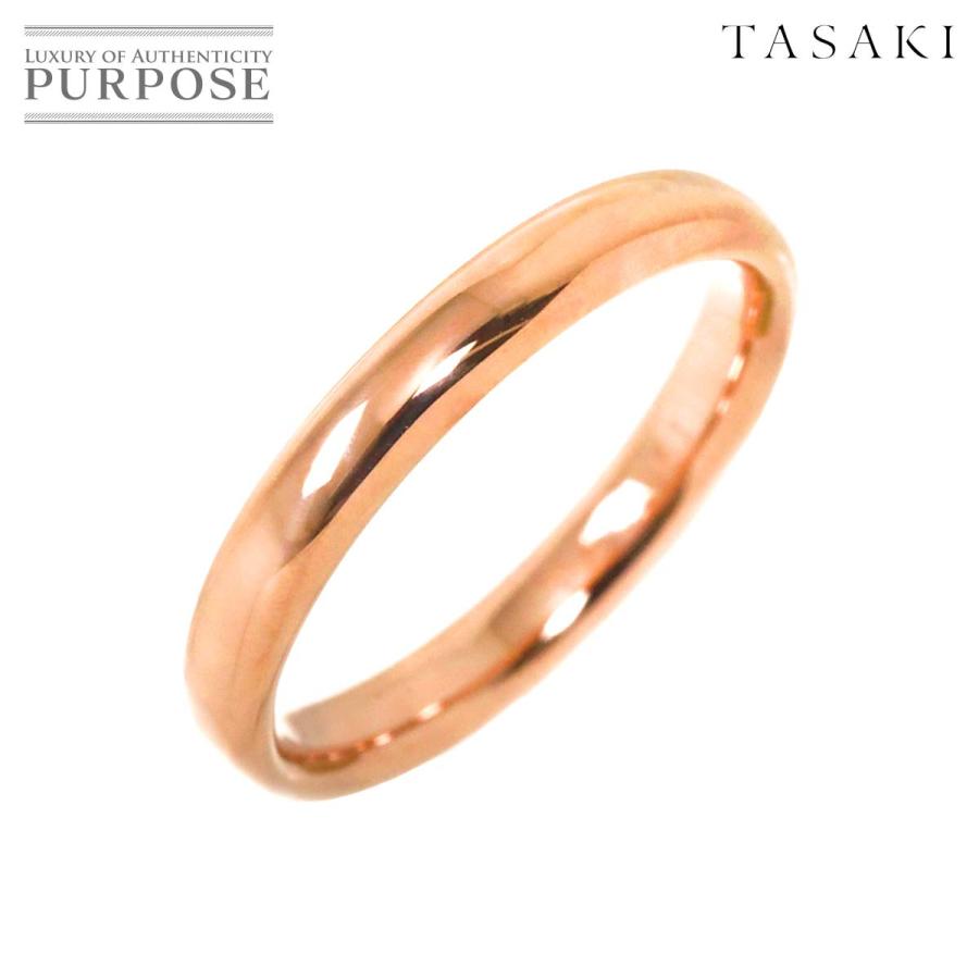 真珠 k18 リング TASAKI タサキ ピアチェーレ 27 8号 リング K18 PG ピンク