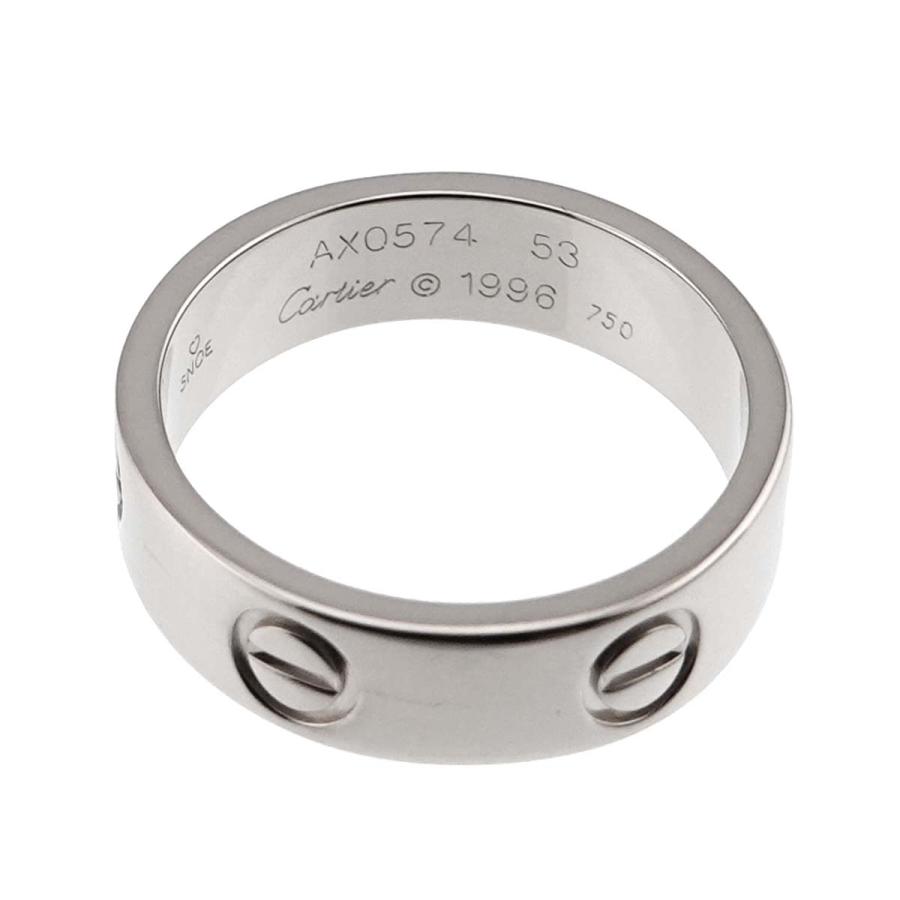 Cartier カルティエ ラブ #53 リング K18 WG ホワイトゴールド 750  