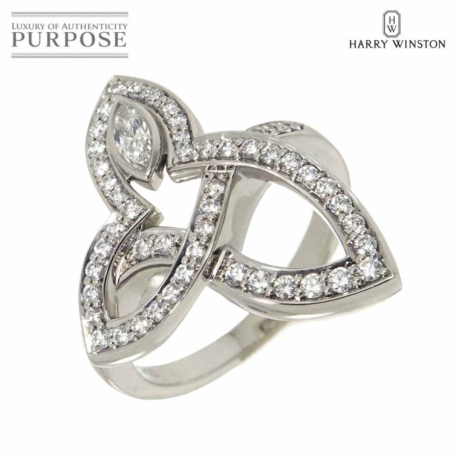 最終値下げ！！【ケース/証明書付き】HARRY WINSTONリング9号 ハリー・ウィンストン（HARRY WINSTON） リリークラスター 8号 リング