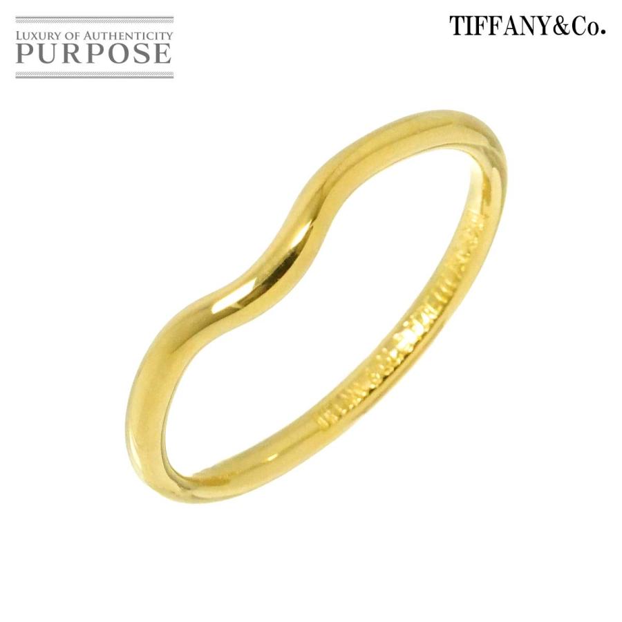 ✨750ティファニー カーブドリング 18金 TIFFANY&Co. ティファニー カーブド バンド 19号 リング K18 YG