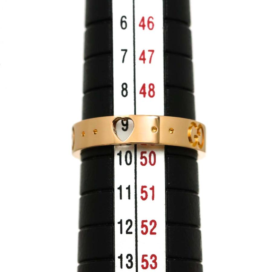 GUCCI グッチ アイコン アモール ハート #10 リング K18 PG ピンク  