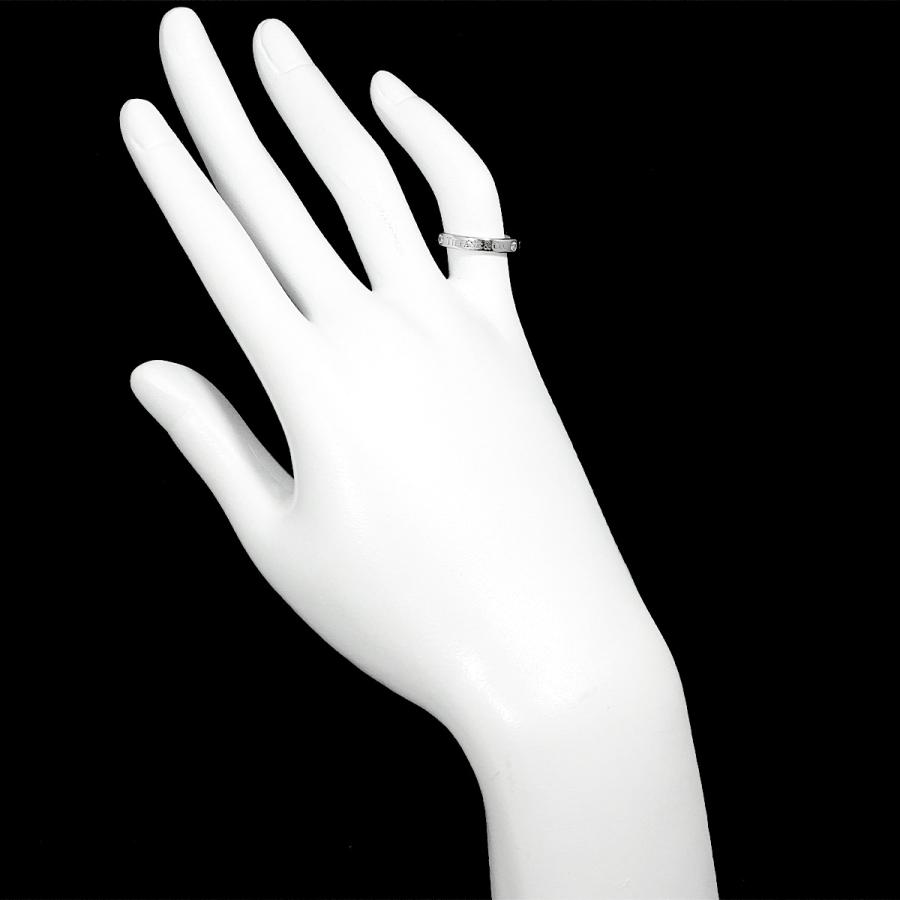 TIFFANY&Co. ティファニー フラット バンド 6.5号 リング ダイヤ 3P Pt  