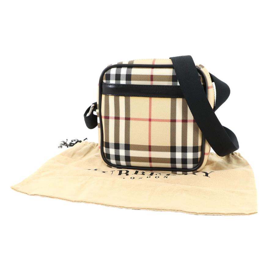 BURBERRY 新品同様 バーバリー ノバチェック ショルダー バッグ PVC