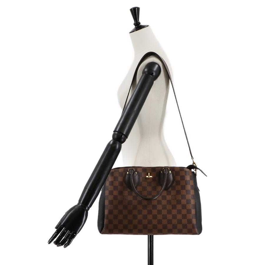 未使用 LOUIS VUITTON ノルマンディー ダミエ 黒 N41487