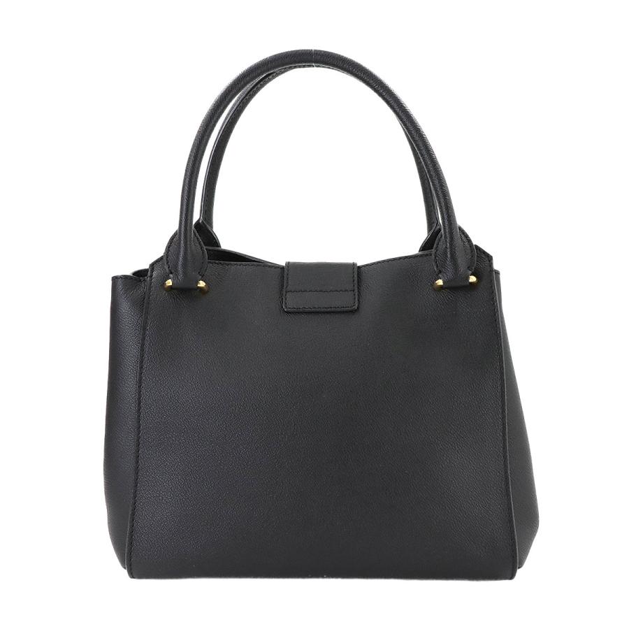 ブラックレザー ショルダーバッグ ゴールド装飾　バーバリー BURBERRY 未使用 展示品 バーバリー バックル 2way トート