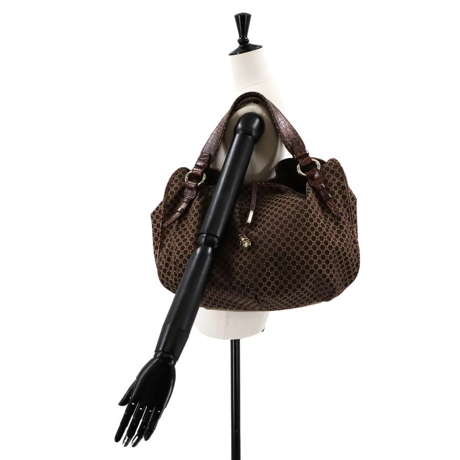 美品 セリーヌ パリマカダム ハンドバッグ キャンバス レザー CELINE<BR>セリーヌ マカダム キャンバス/レザー ハンドバッグ | CARA