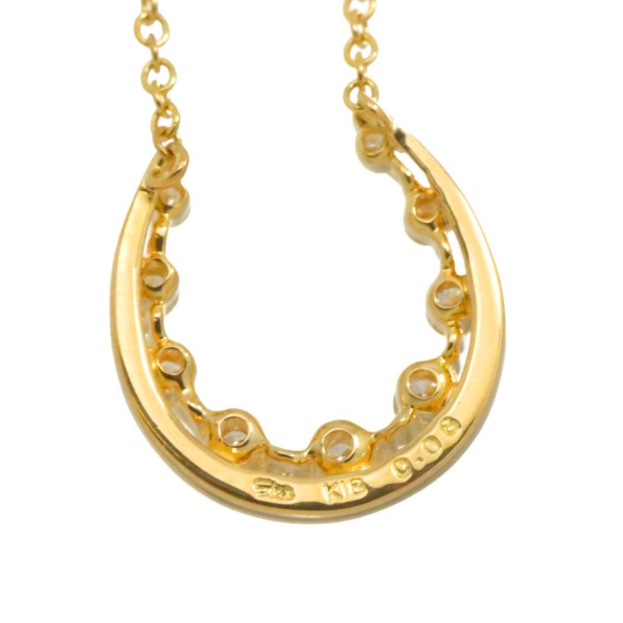 STAR JEWELRY HORSE SHOE N ネックレス k18 ダイヤ Star jewelry ネックレスK18 HORSESHOE DIAMOND