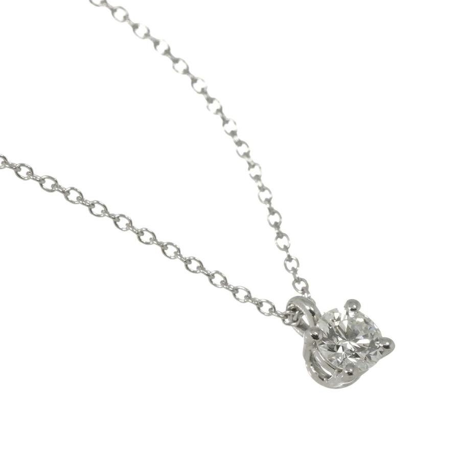 TIFFANY&Co.（ティファニー） ソリティア ダイヤ ネックレス 42cm Pt 