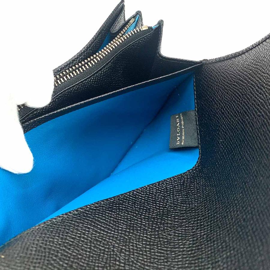 BVLGARI 新品同様 ブルガリ ブルガリブルガリ ロゴクリップ 二つ折り  