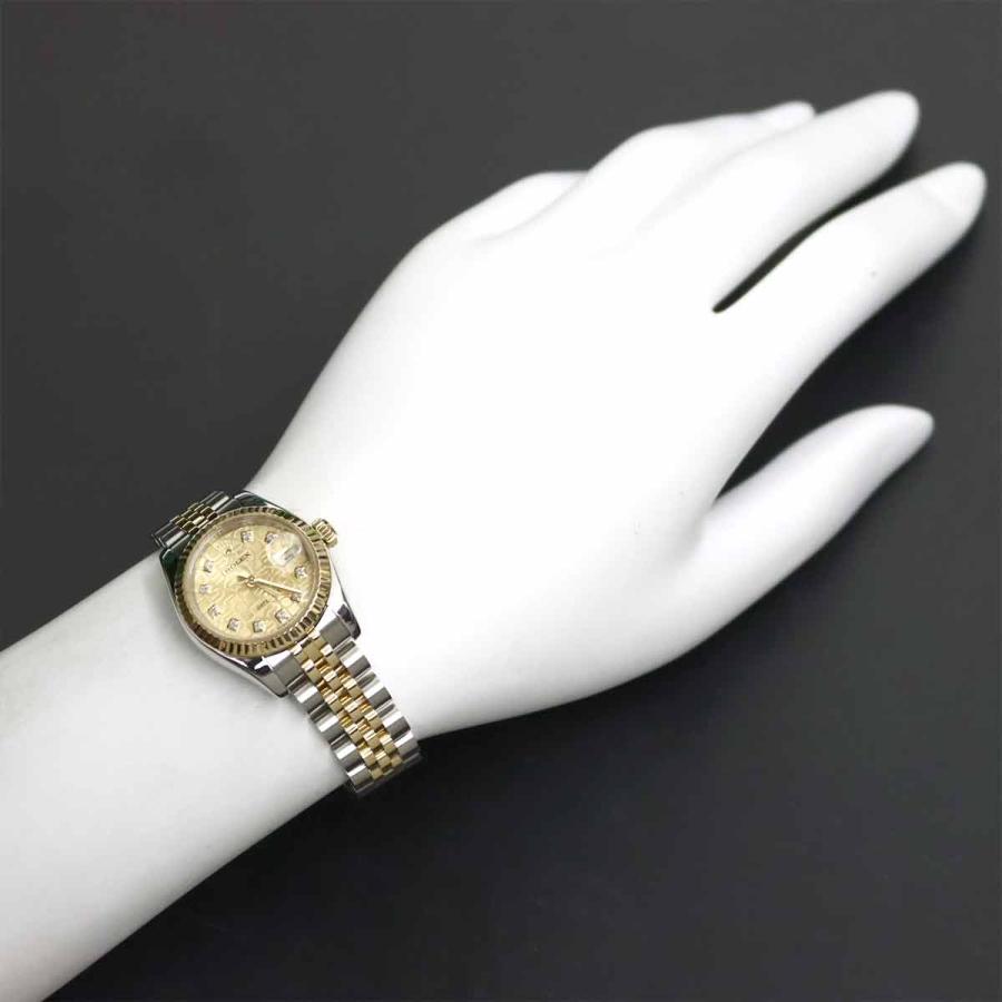 ロレックス デイトジャスト 69173G 10Pダイヤ K18コンビ レディース ROLEX（ロレックス） デイトジャスト コンビ 179173G D番 レディース