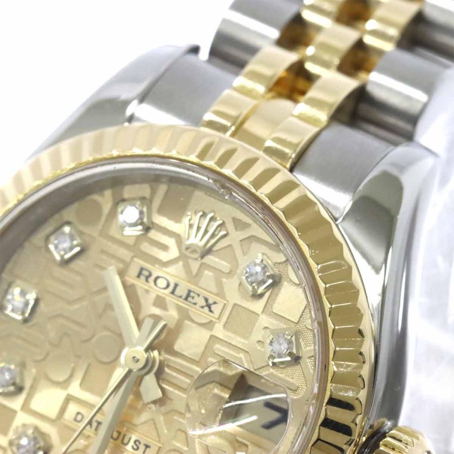 ロレックス デイトジャスト 69173G 10Pダイヤ K18コンビ レディース ROLEX（ロレックス） デイトジャスト コンビ 179173G D番 レディース