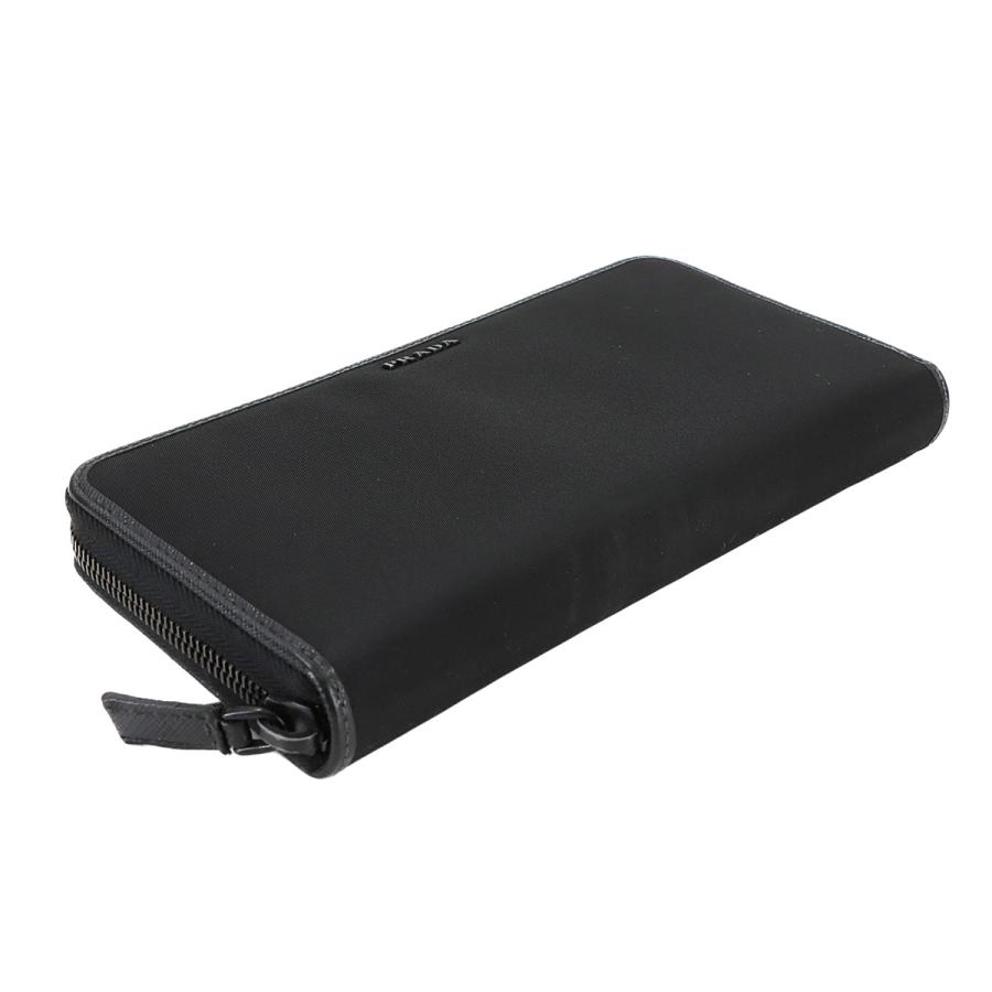 PRADA 美品 プラダ ラウンドファスナー 長財布 ナイロン サフィアーノ  