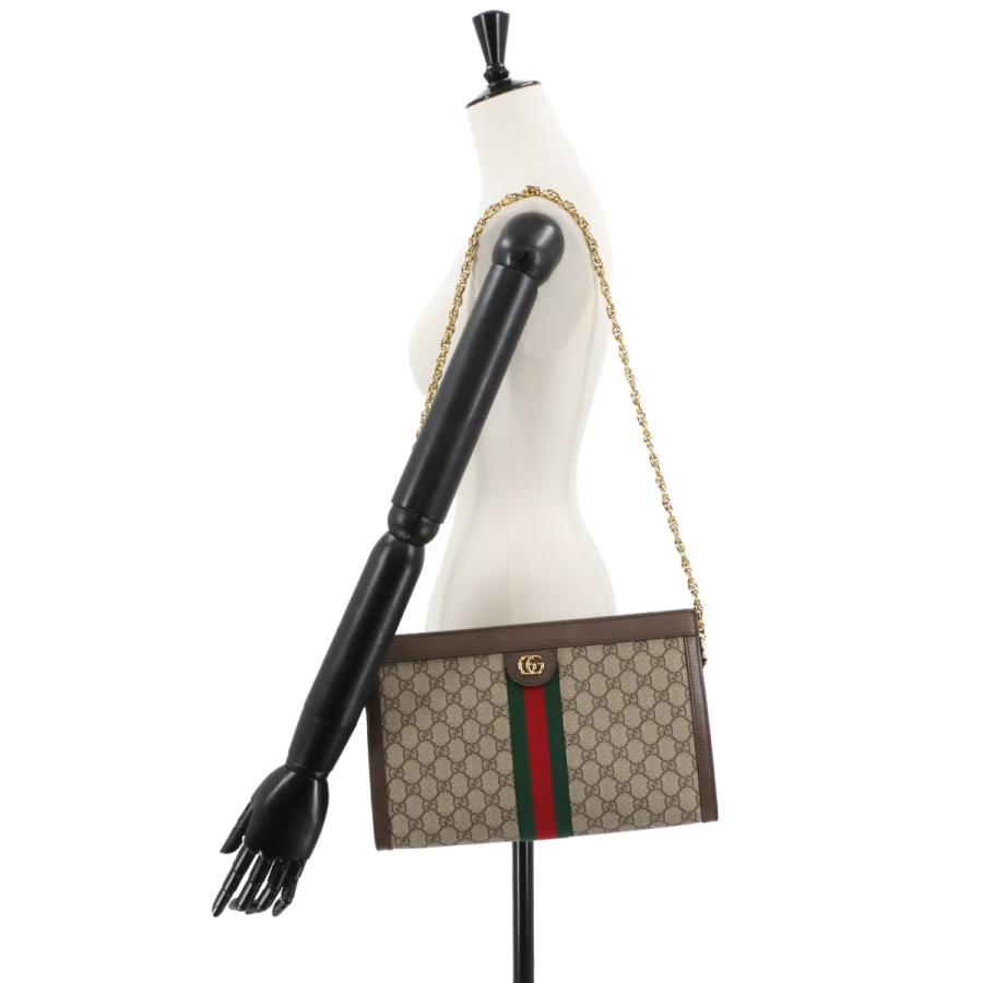 新品同様 グッチ GUCCI オフィディア GG ミディアム ショルダー バッグ GGスプリームキャンバス レザー ベージュ ブラウン 90295374 GUCCI（グッチ） 新品同様 オフィディア GG ミディアム ショルダー