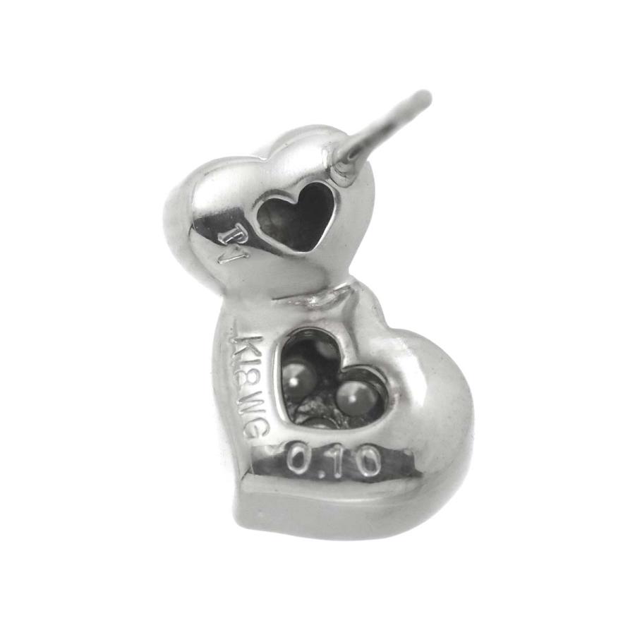 Ponte Vecchio ハート ダイヤ ピアス Ponte Vecchio ポンテヴェキオ ダイヤ 0.10/0.10ct ピアス K18