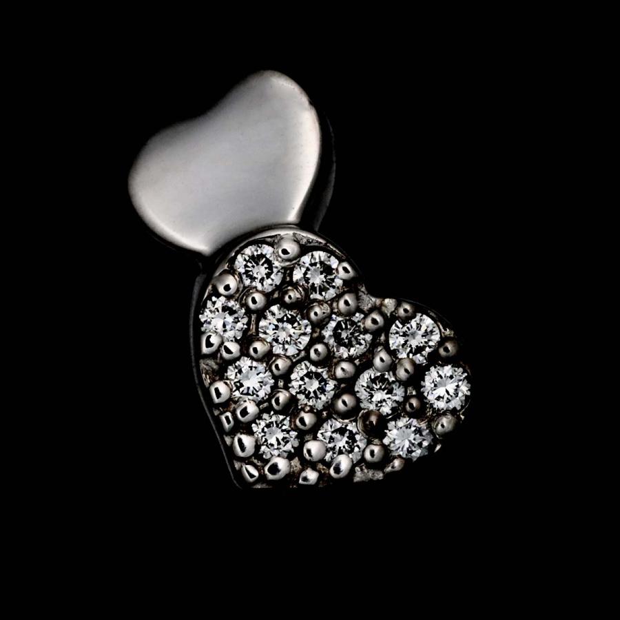 Ponte Vecchio ハート ダイヤ ピアス Ponte Vecchio ポンテヴェキオ ダイヤ 0.10/0.10ct ピアス K18