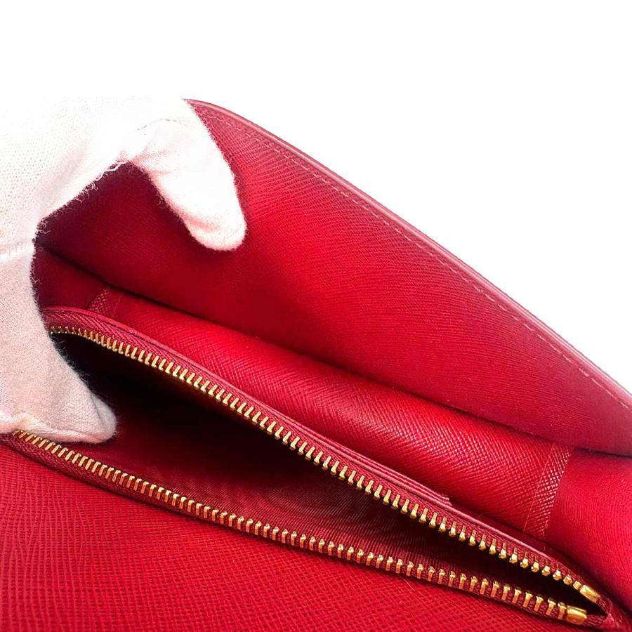 PRADA 未使用 展示品 プラダ サフィアーノ チェーン ウォレット 長財布  