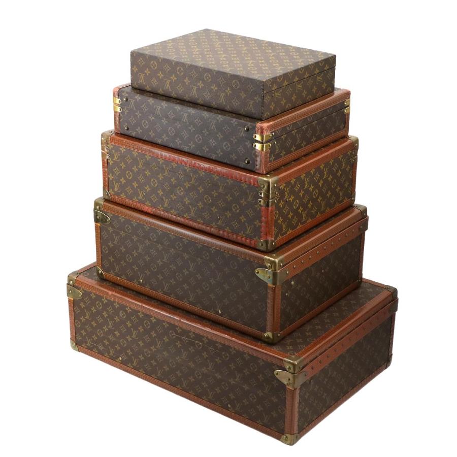 ルイ・ヴィトン モノグラム トランク 3点 ブラウン トランクタワー LOUIS VUITTON（ルイ・ヴィトン） ルイ ヴィトン モノグラム トランク