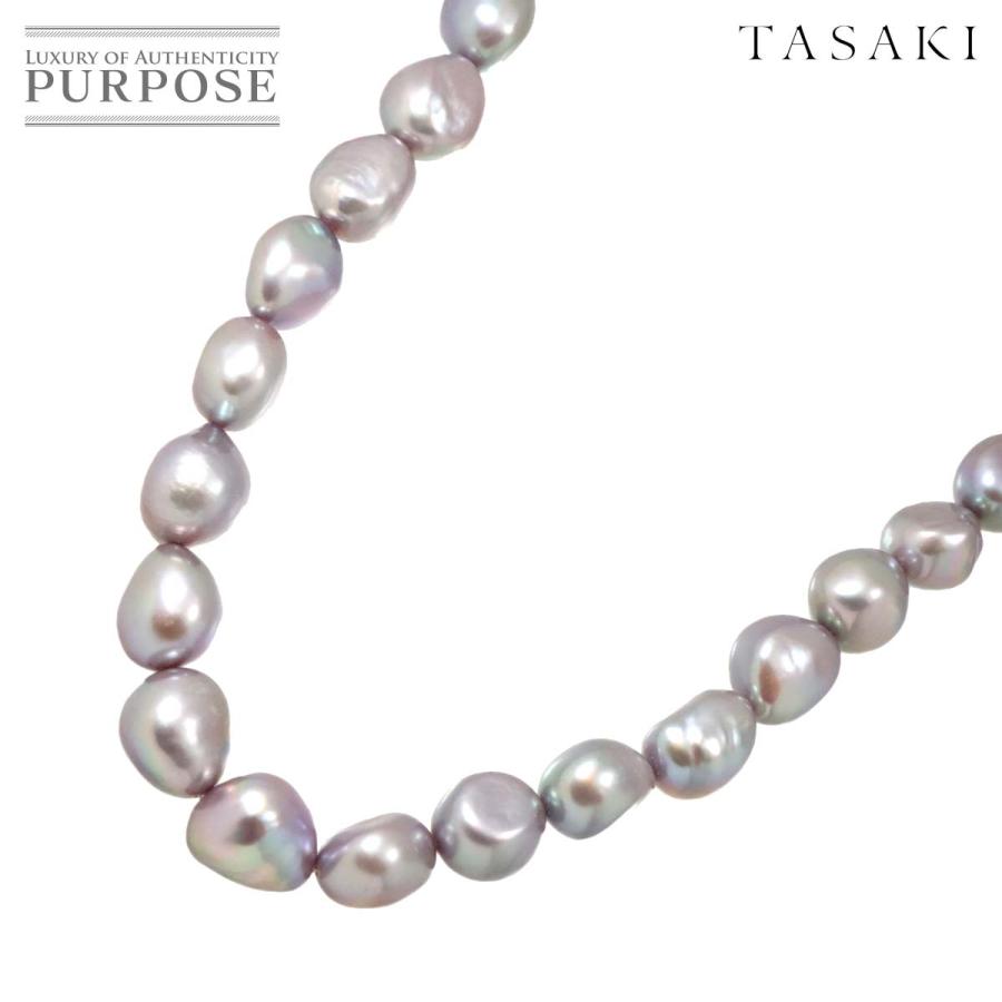 TASAKI（タサキ） バロック真珠 ネックレス 43cm SV シルバー 925 田崎 