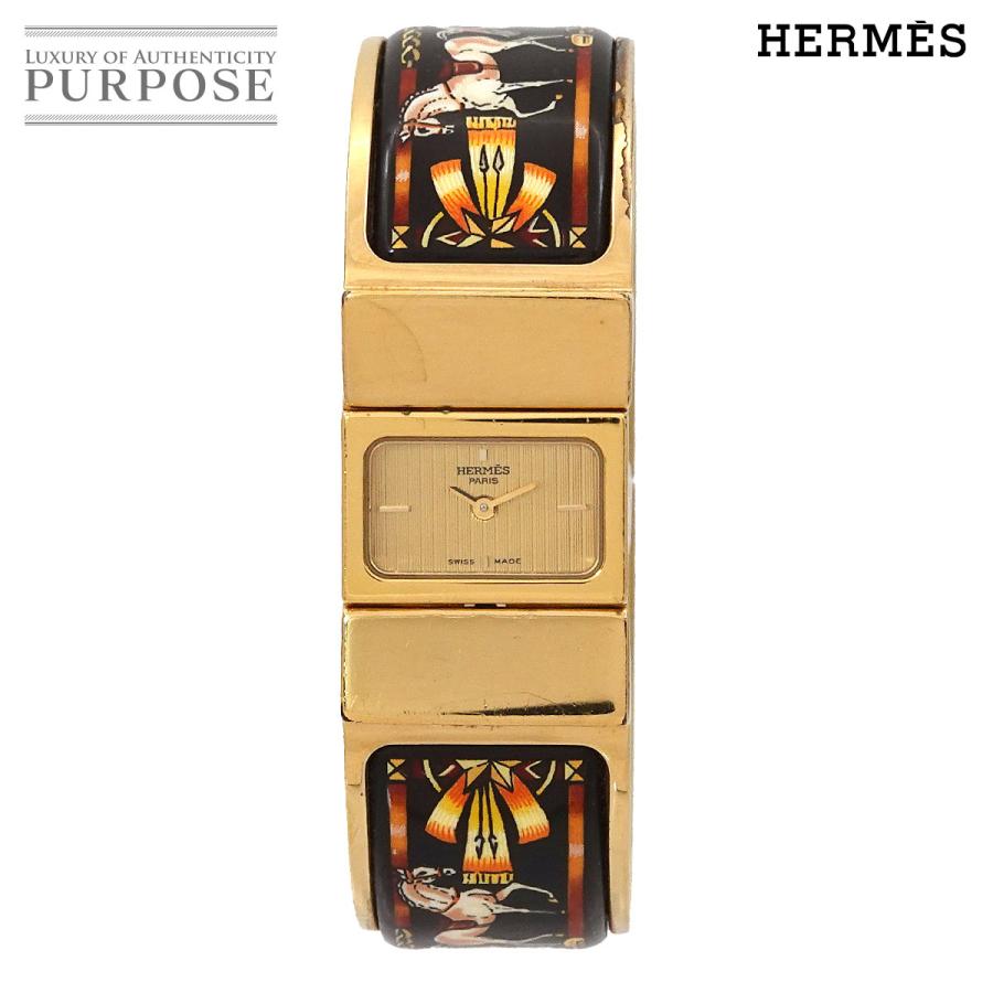 HERMES エルメス ロケ LO1 201 バングル ウォッチ ヴィンテージ  