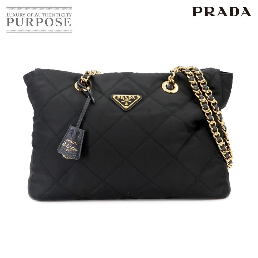 新品同様 プラダ バッグ Re-Edition 1995 チェーン ショルダー バッグ ナイロン サフィアーノ レディース 90296675 【中古】ブランド PRADA（プラダ） 新品同様 PRADA Re-Edition 1995 チェーン ショルダー