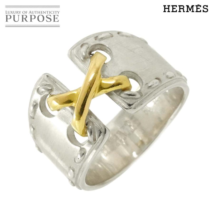 HERMES（エルメス） メキシコ #50 リング SV 925 シルバー 18K YG
