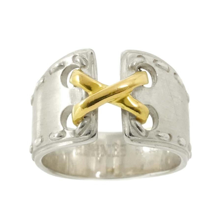HERMES（エルメス） メキシコ #50 リング SV 925 シルバー 18K YG