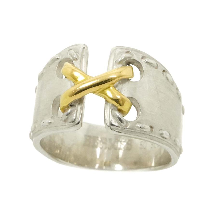 HERMES（エルメス） メキシコ #50 リング SV 925 シルバー 18K YG