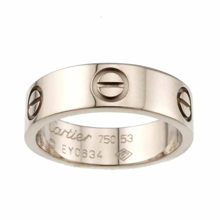 カルティエ Cartier ラブ リング 750 #53. Cartier（カルティエ） ラブ #53 リング K18 WG ホワイトゴールド 750