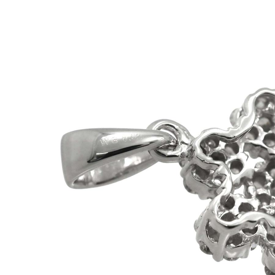 ダイヤ 0.52ct ペンダント トップ K18 WG ホワイトゴールド 750