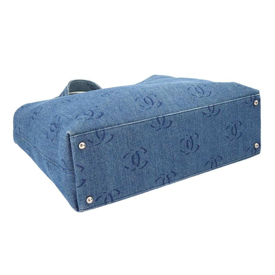 CHANEL（シャネル） プラチェーン トート バッグ デニム ブルー