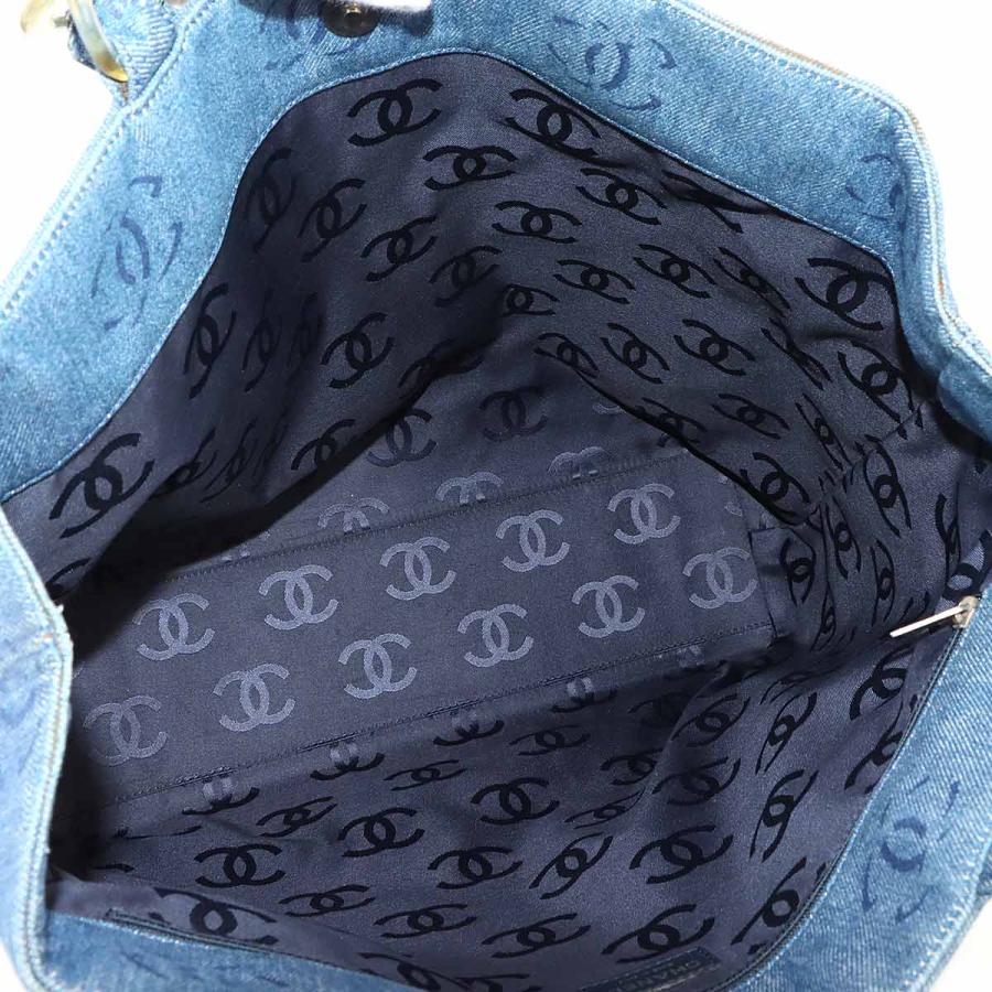CHANEL（シャネル） プラチェーン トート バッグ デニム ブルー