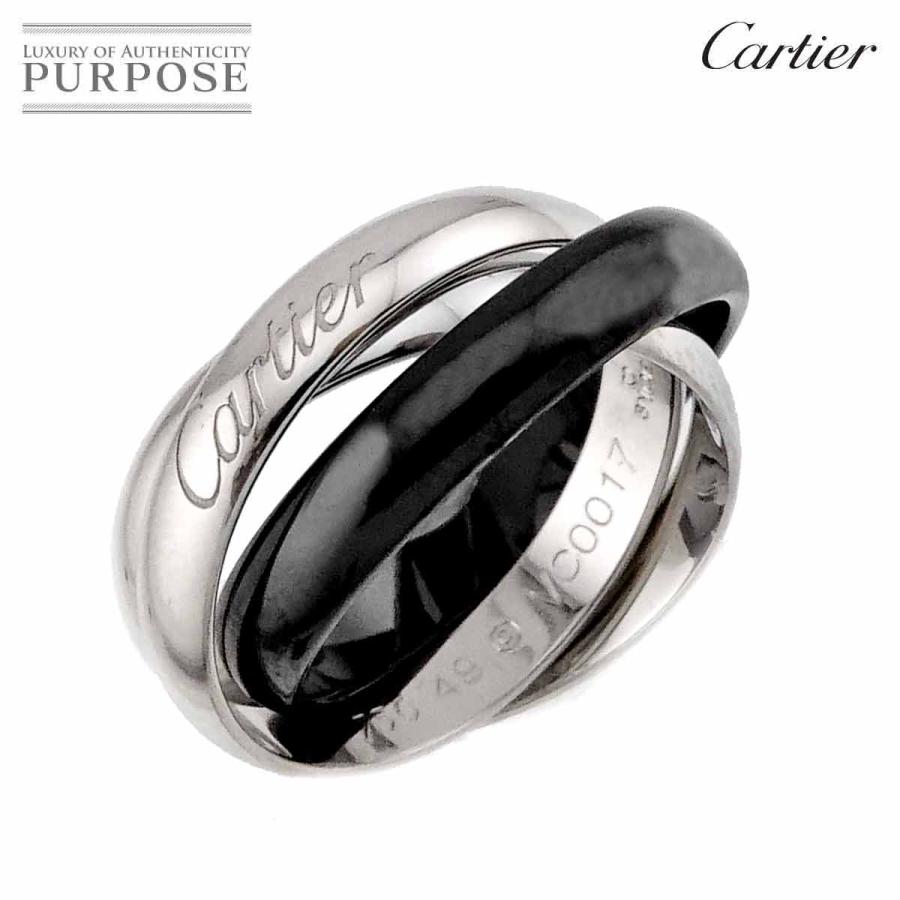 Cartier（カルティエ） トリニティ MM #49 リング セラミック K18 WG 3