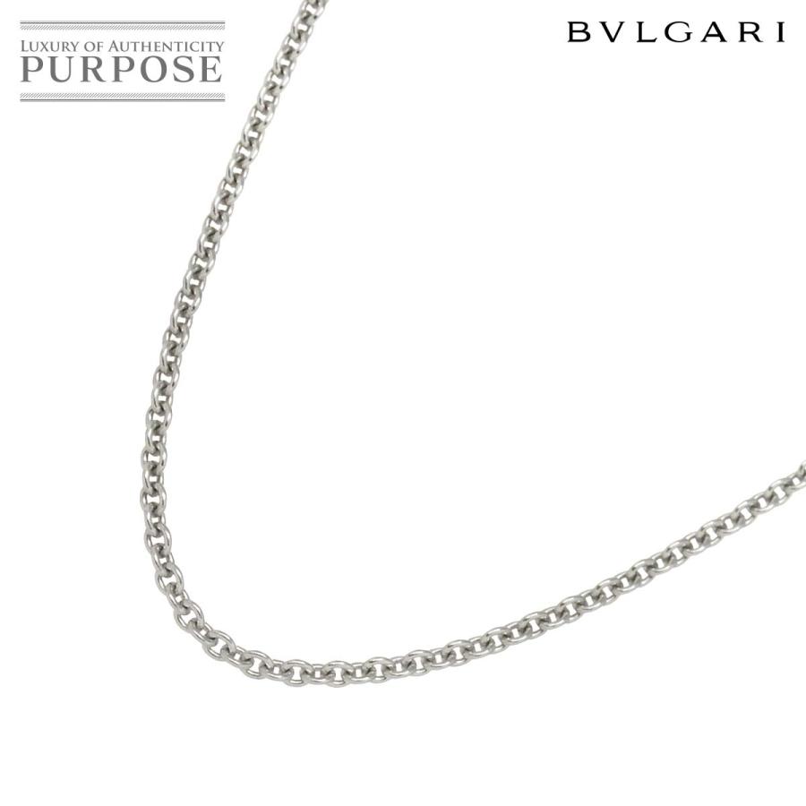 ブルガリ チェーン ネックレス 40cm K18 WGホワイトゴールド 750 ブルガリ チェーン ネックレス 40cm K18 WGホワイトゴールド 750